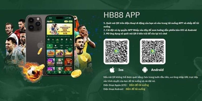 Hướng dẫn cách tải app HB88 trên Android và IOS